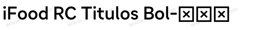 iFood RC Titulos Bol字体转换
